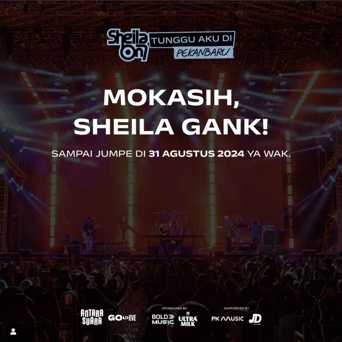 konser musik Indonesia sheila on 7 di Pekanbaru